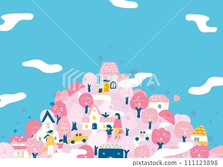 Mountain of spring 111123898