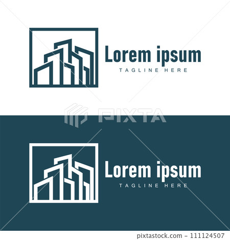 Modern City Building Logo Design, Luxurious and Simple Urban Architecture 111124507