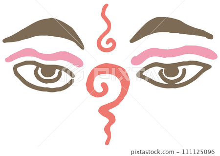 Illustration of Buddha's Eye of Wisdom (no name) 111125096