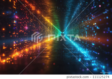 AI-generated content. Abstract Colourful Background, Data Transfer on cloud internet concept. Generative AI AI-generated content. Abstract Colourful Background, Data Transfer on cloud internet concept. Generative AI 111125274