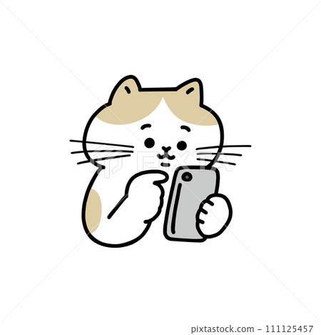 操作智慧型手機的貓 操作智慧型手機的貓 111125457