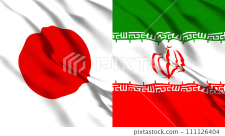 日本和伊朗國旗 111126404
