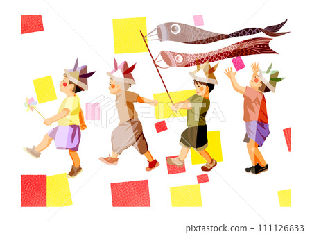 Boys celebrating Children's Day Boys celebrating Children's Day 111126833