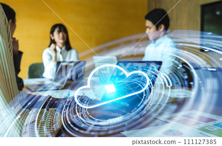 Casual business people having a meeting Casual business people having a meeting 111127385