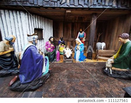 old nativity scene from europe church old nativity scene from europe church 111127561