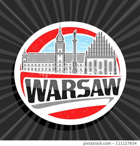 Vector logo for Warsaw Vector logo for Warsaw 111127654