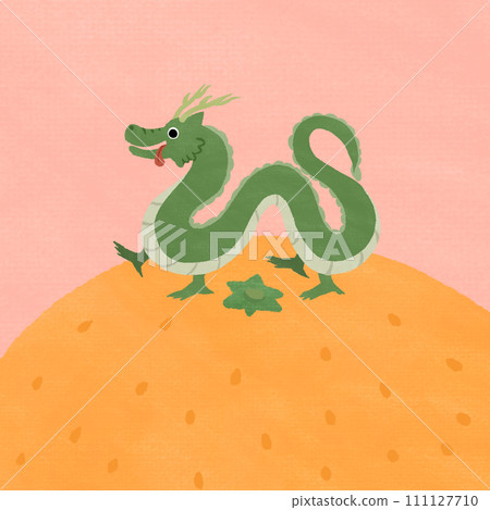 Mandarin orange and dragon Mandarin orange and dragon 111127710