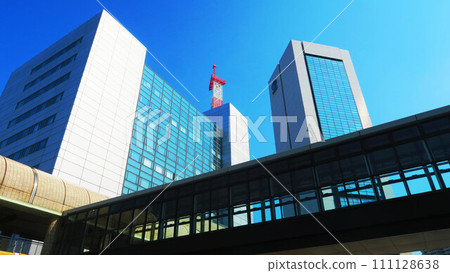 神戶港島線市民廣場站週邊的都市景觀 神戶港島線市民廣場站週邊的都市景觀 111128638