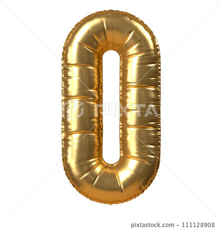 Gold Balloon Letter O Gold Balloon Letter O 111128908