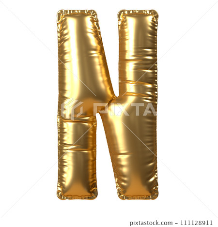 Gold Balloon Letter N Gold Balloon Letter N 111128911