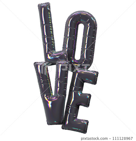 Balloon Holographic 3D Love 111128967