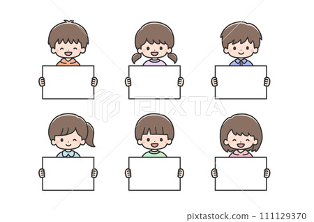 children with boards 111129370