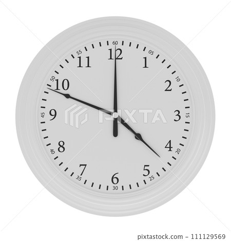 Analog Clock isolated on white background 111129569