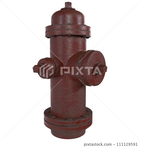 Fire Hydrant isolated on white background 111129591