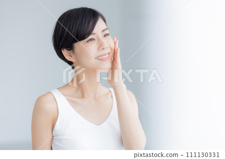 Beauty image Portrait of a woman wearing a tank top 111130331