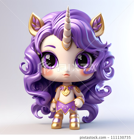 紫色頭髮的獨角獸 111130735