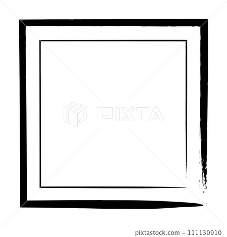Frame border, square grunge shape icon, vertical rectangle decorative doodle element for design in vector illustration Frame border, square grunge shape icon, vertical rectangle decorative doodle element for design in vector illustration 111130910