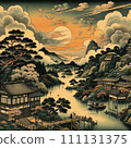 有鬆樹的風景 111131375