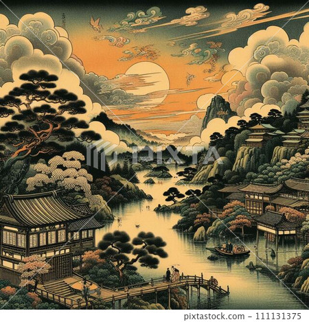 有鬆樹的風景 有鬆樹的風景 111131375