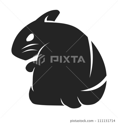 Hamster Logo template Isolated. Brand Identity. Icon Abstract Vector graphic 111131714