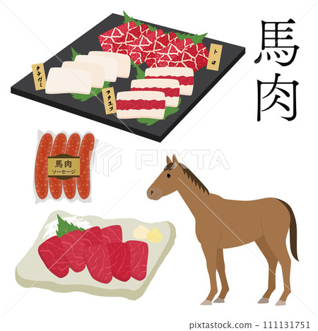 馬肉插圖 馬肉插圖 111131751