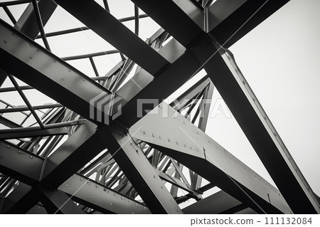 Modern Steel Structure Close-Up Modern Steel Structure Close-Up 111132084