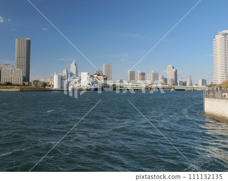 東京中央區晴海的晴海大橋(舊晴海鐵路橋)風景 東京中央區晴海的晴海大橋(舊晴海鐵路橋)風景 111132135