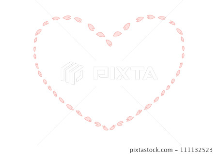 Heart of cherry blossom petals Heart of cherry blossom petals 111132523