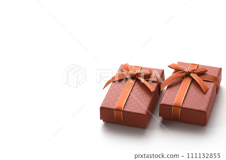Present gift box image material 111132855