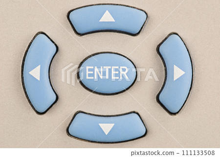 Enter button and direction arrows Enter button and direction arrows 111133508