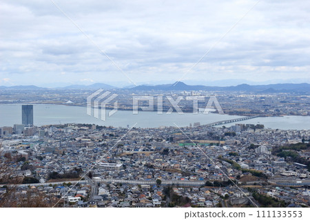 從池之內展望台看到的大津市風景 111133553