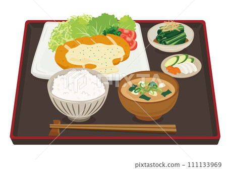 Fried food_Chicken Nanban set meal (tartar sauce) 111133969