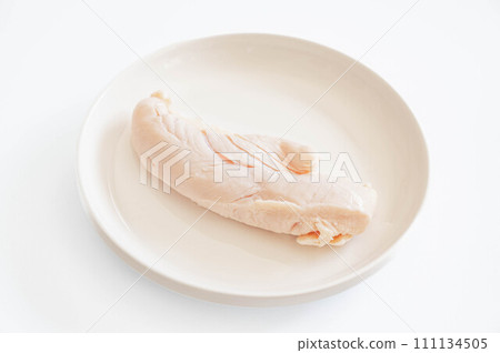 boiled chicken fillet 111134505