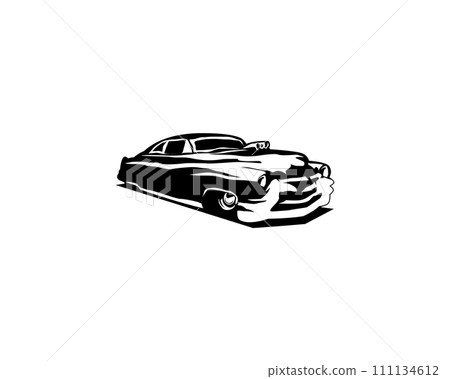 1949 mercury coupe logo Classic Vector Isolated white background. available in eps 10 1949 mercury coupe logo Classic Vector Isolated white background. available in eps 10 111134612