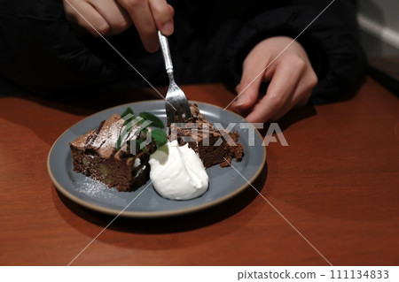 布朗尼、巧克力蛋糕 布朗尼、巧克力蛋糕 111134833