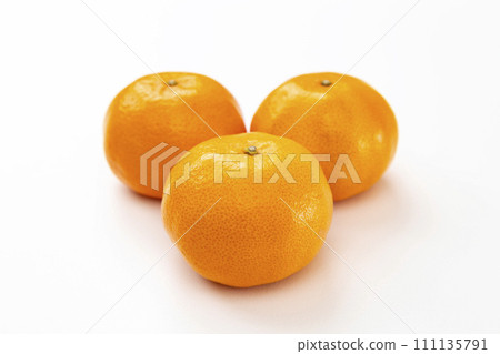 mandarin orange on white background 111135791