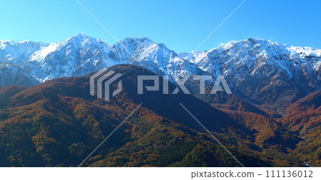Autumn Hakuba - Hakuba Sanzan panorama seen from Iwatake Autumn Hakuba - Hakuba Sanzan panorama seen from Iwatake 111136012