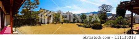 Matsushiro Sanada House Japanese garden panorama from the porch Matsushiro Sanada House Japanese garden panorama from the porch 111136018