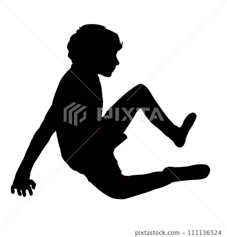 a boy body silhouette vector a boy body silhouette vector 111136524