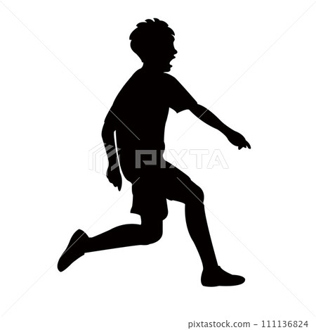 a boy body silhouette vector a boy body silhouette vector 111136824