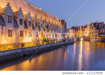 Old town of Ghent, Belgium 111137939