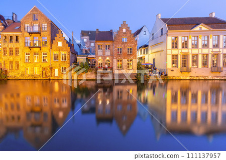 Old town of Ghent, Belgium 111137957