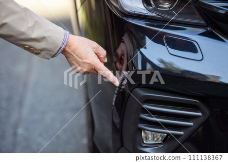 Car bumper scratches 111138367