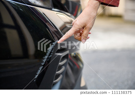 Car bumper scratches 111138375