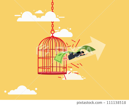 Hope and liberty. get out of comfort zone to find new job Hope and liberty. get out of comfort zone to find new job 111138518