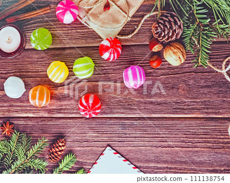 Sweet and delicious handmade nostalgic colorful candies 111138754