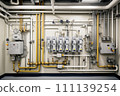 Water pipe engineering, clean line watering transport system in the building. 111139254