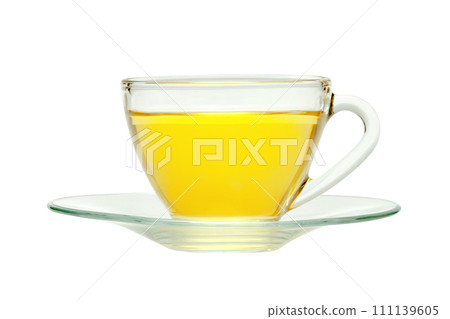 Transparent cup of tea isolated 111139605