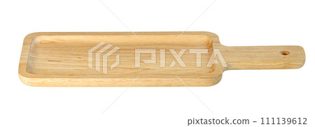 Square wooden tray isolated Square wooden tray isolated 111139612