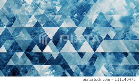 Geometric painting-like background containing triangular and other geometric patterns and shapes Geometric painting-like background containing triangular and other geometric patterns and shapes 111140475